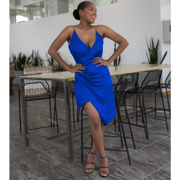 Cushnie Blue Asymmetrical Slip Dress for Cocktail - Picture 12 of 12